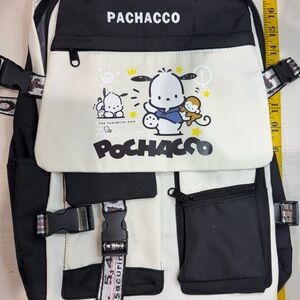 OOPS! Black and White Backpack